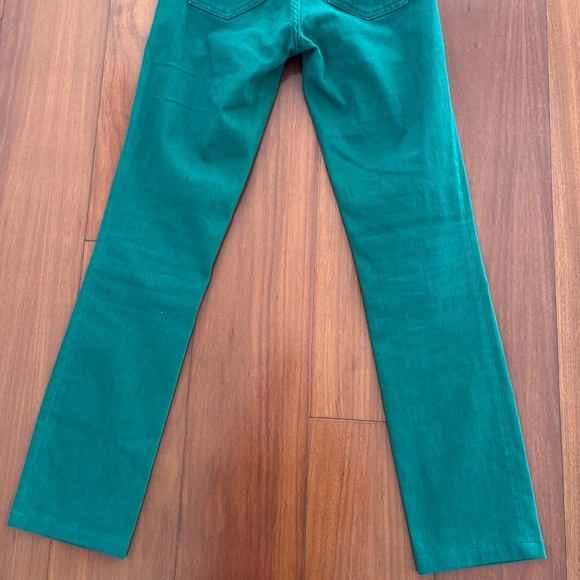 TORY BURCH super skinny jeans trousers pants green size 25 - Picture 4 of 15